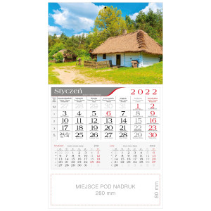 kalendarz jednodzielny - SIELSKA CHATA